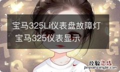 宝马325Li仪表盘故障灯 宝马325仪表显示