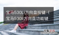 宝马530li方向盘功能键 宝马530Li方向盘按键