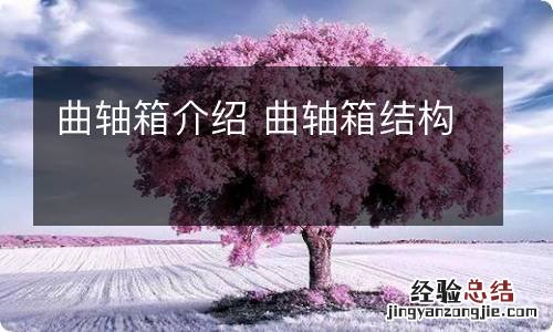 曲轴箱介绍 曲轴箱结构