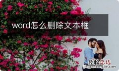 word怎么删除文本框