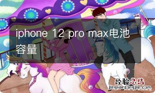 iphone 12 pro max电池容量