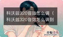 科沃兹320音效怎么调到最好 科沃兹320音效怎么调