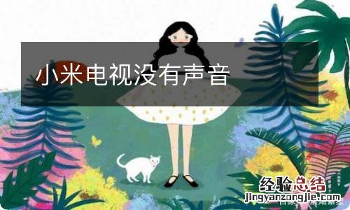 小米电视没有声音