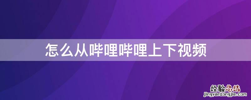 怎么从哔哩哔哩上下视频 怎样在电视上下载哔哩哔哩