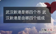 武汉新港是哪四个市 武汉新港是由哪四个组成