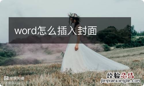 word怎么插入封面