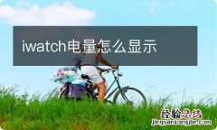 iwatch电量怎么显示