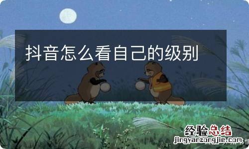 抖音怎么看自己的级别