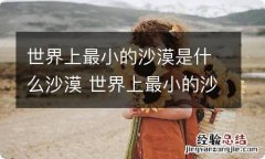 世界上最小的沙漠是什么沙漠 世界上最小的沙漠是什么