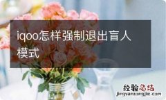 iqoo怎样强制退出盲人模式