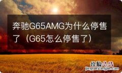 G65怎么停售了 奔驰G65AMG为什么停售了