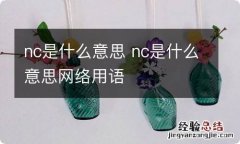 nc是什么意思 nc是什么意思网络用语