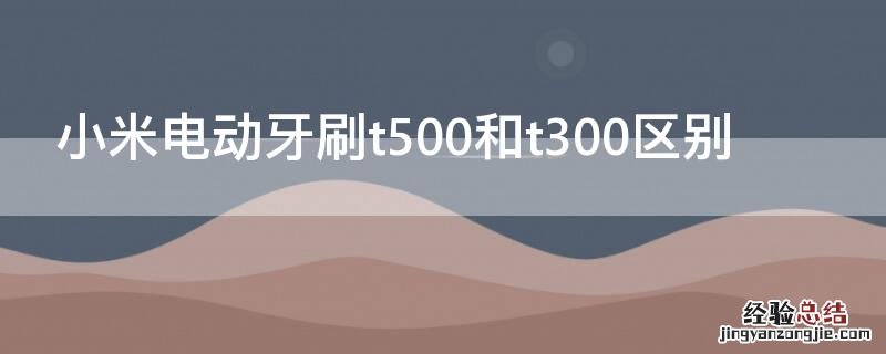 小米牙刷t300和t500有什么不同 小米电动牙刷t500和t300区别