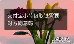 支付宝小荷包取钱需要对方同意吗