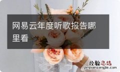 网易云年度听歌报告哪里看