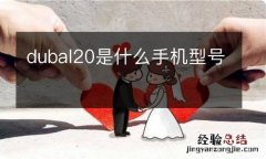 dubal20是什么手机型号