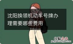 沈阳换领机动车号牌办理需要哪些费用