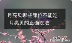 月亮贝哪些部位不能吃 月亮贝的正确吃法