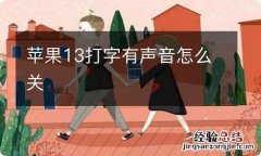 苹果13打字有声音怎么关