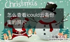 怎么查看icould云备份里的照片