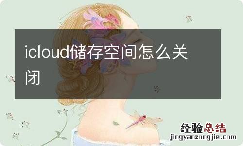 icloud储存空间怎么关闭