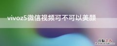 vivoz5微信视频可不可以美颜