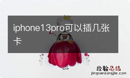 iphone13pro可以插几张卡