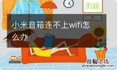 小米音箱连不上wifi怎么办