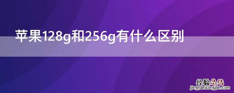 iPhone128g和256g有什么区别