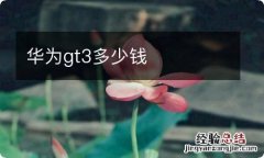 华为gt3多少钱