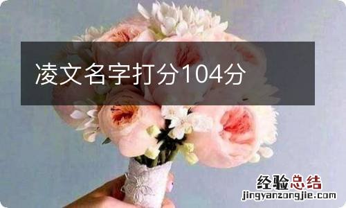 凌文名字打分104分