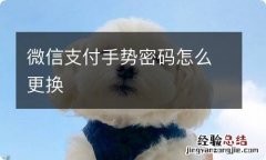 微信支付手势密码怎么更换