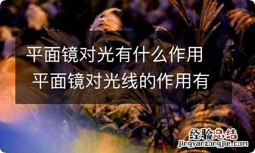 平面镜对光有什么作用 平面镜对光线的作用有哪些