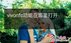 vivonfc功能在哪里打开