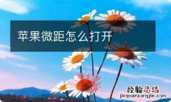 苹果微距怎么打开