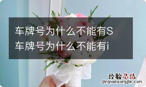 车牌号为什么不能有S 车牌号为什么不能有i