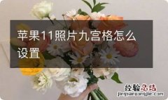 苹果11照片九宫格怎么设置