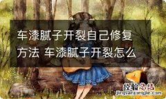 车漆腻子开裂自己修复方法 车漆腻子开裂怎么修补