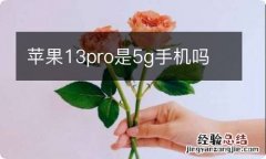 苹果13pro是5g手机吗