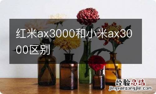 红米ax3000和小米ax3000区别