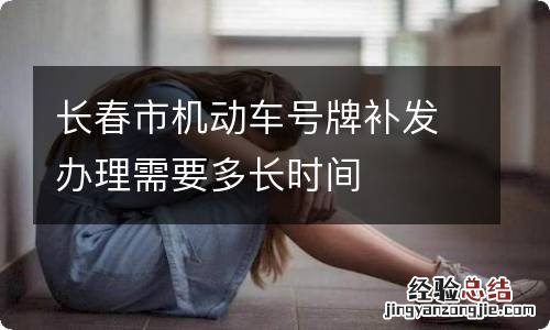 长春市机动车号牌补发办理需要多长时间