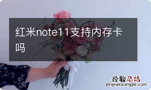 红米note11支持内存卡吗