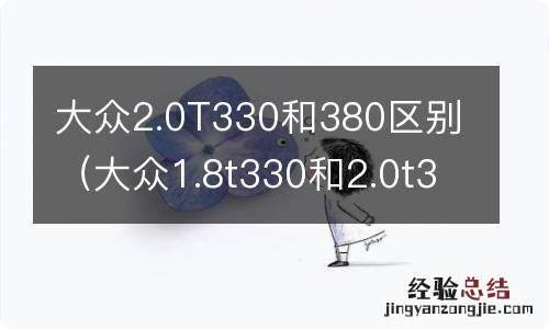 大众1.8t330和2.0t330区别 大众2.0T330和380区别