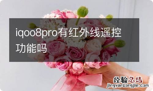 iqoo8pro有红外线遥控功能吗
