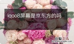 iqoo8屏幕是京东方的吗