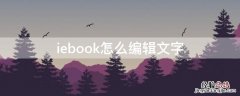 iebook电子杂志怎么编辑文字 iebook怎么编辑文字