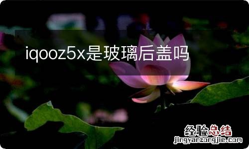 iqooz5x是玻璃后盖吗