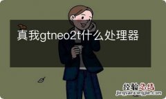 真我gtneo2t什么处理器