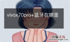 vivox70pro+蓝牙在哪里