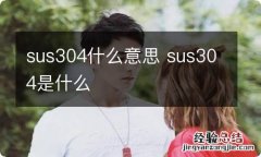 sus304什么意思 sus304是什么